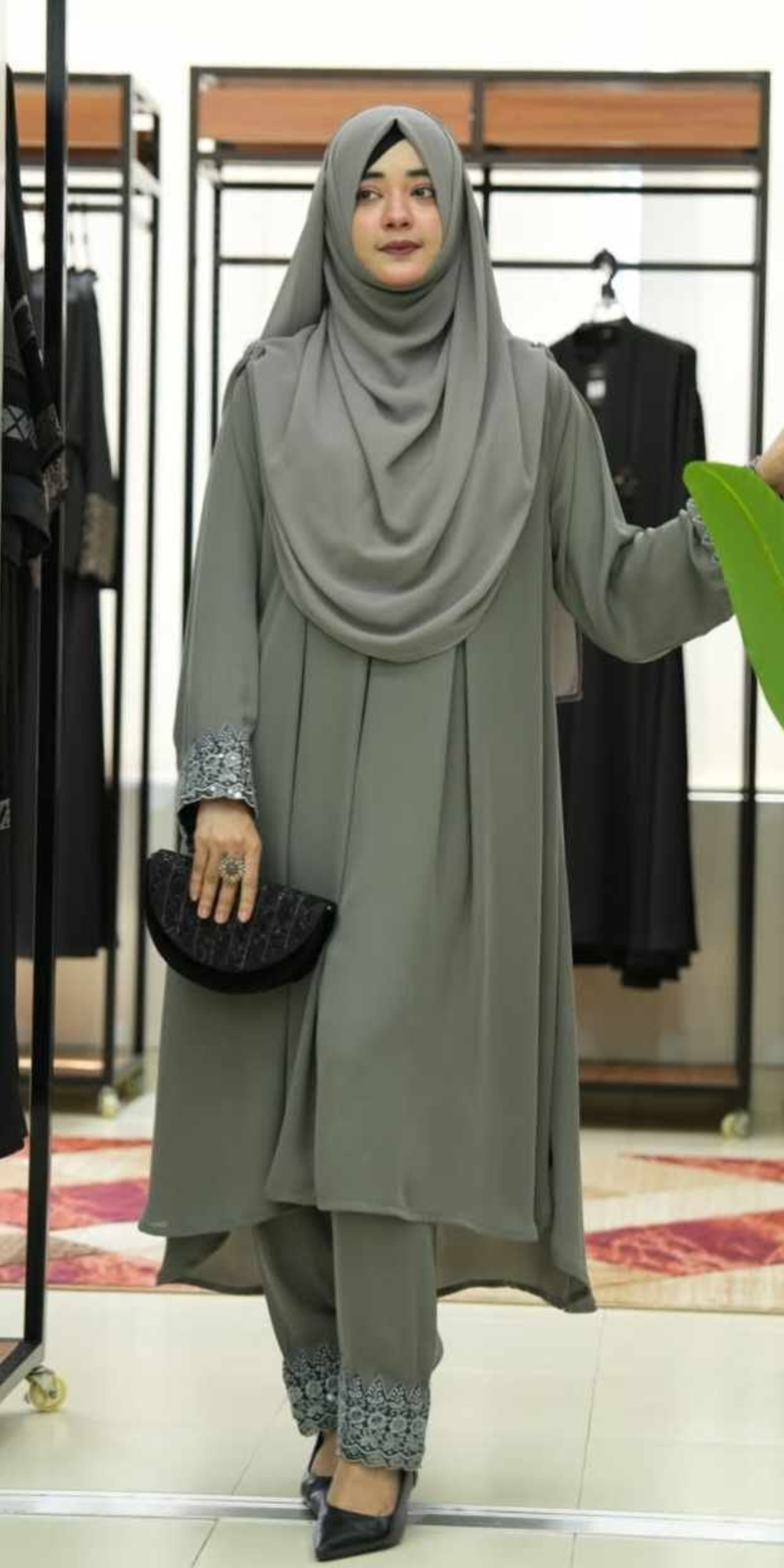 Koti Abaya কুর্তি+প্লাজু +হিজাব